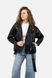 Жіноча куртка косуха 48 колір чорний ЦБ-00238375 SKT000956361 фото 1