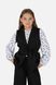 Блуза з довгим рукавом для дівчинки 134 колір білий ЦБ-00251230 SKT000996214 фото 4