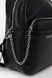 Жіночий рюкзак з сумочкою на ланцюжку колір чорний ЦБ-00244038 SKT000970063 фото 3