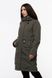 Жіноча куртка довга 44 колір оливковий ЦБ-00206931 SKT000882006 фото 1