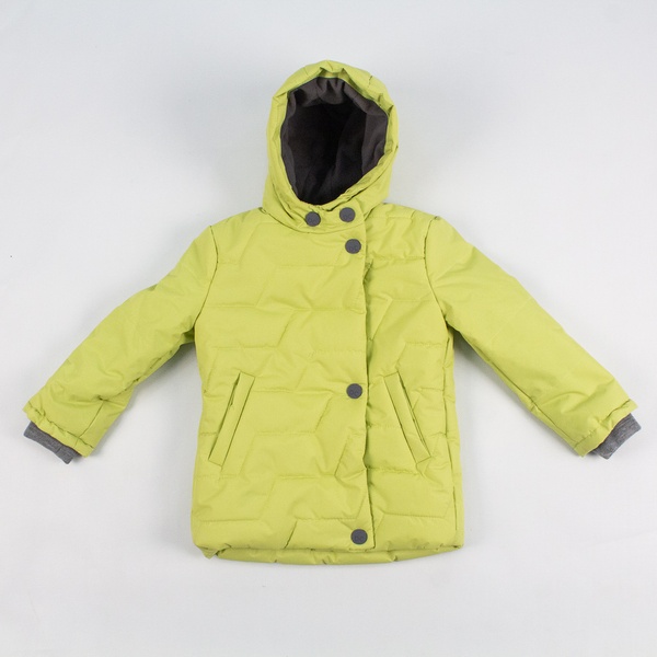 Куртка довга зимова дитяча, салатового кольору 110 колір салатовий ЦБ-00140676