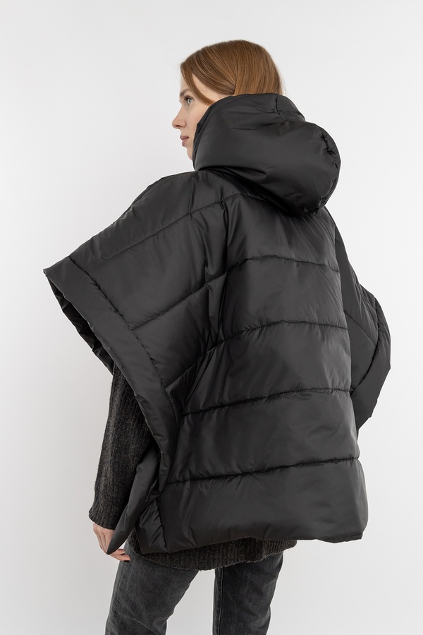Жіноча куртка 42 колір чорний ЦБ-00235477 SKT000946154 фото