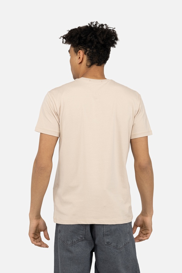 Чоловіча футболка з коротким рукавом 46 колір бежевий ЦБ-00243216 SKT000967476 фото