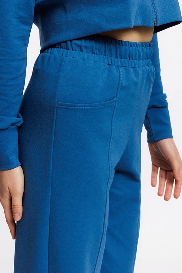 Жіночі спортивні штани палаццо 46 колір індіго ЦБ-00212540 SKT000891983 фото