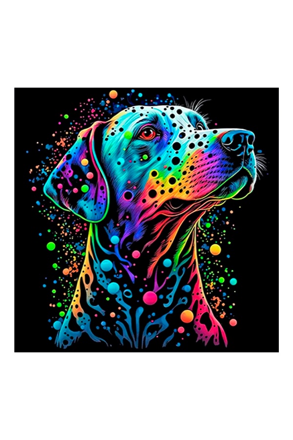 Набор для росписи по номерам - Красочный пес цвет разноцветный ЦБ-00244666 SKT000979437 фото