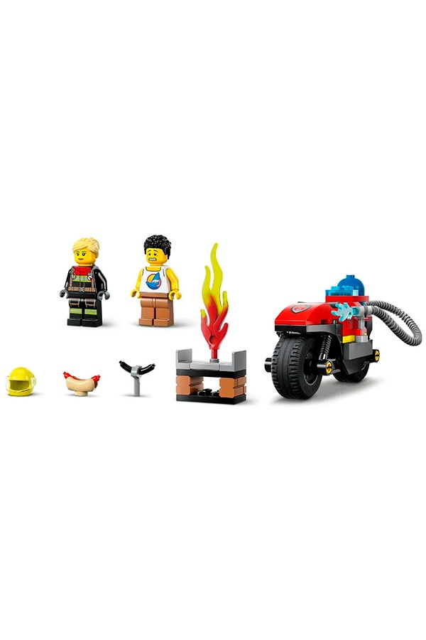 Конструктор - Пожарный спасательный мотоцикл цвет разноцветный ЦБ-00241965 SKT000963197 фото