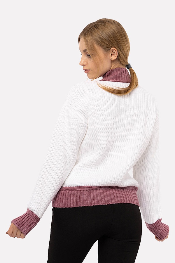 Жіночий светр 46 колір молочний ЦБ-00195685 SKT000857835 фото