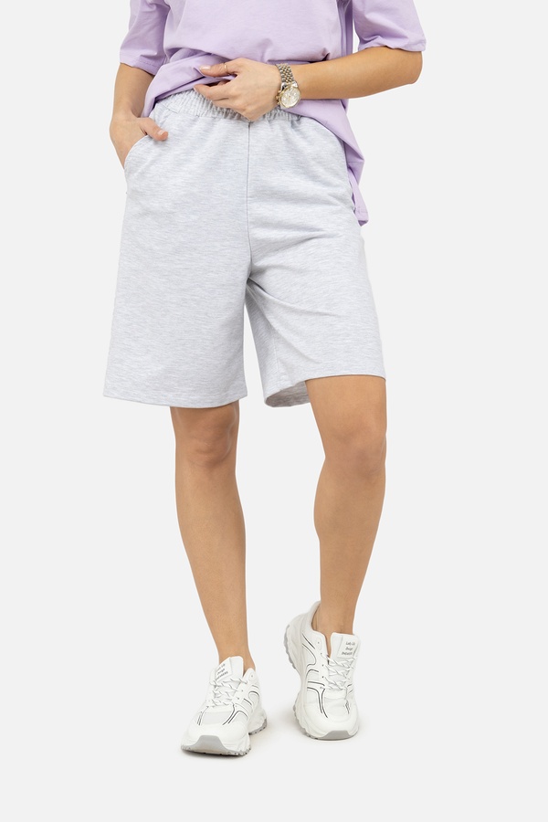 Жіночі спортивні шорти 44 колір сірий ЦБ-00239109 SKT000957972 фото