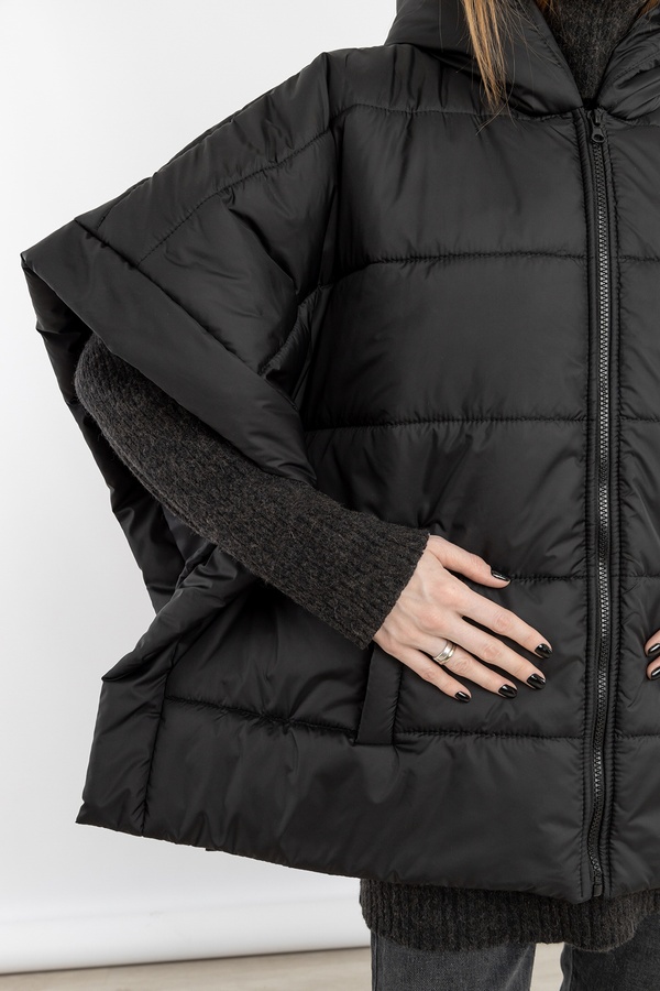 Женская куртка 42 цвет черный ЦБ-00235477 SKT000946154 фото
