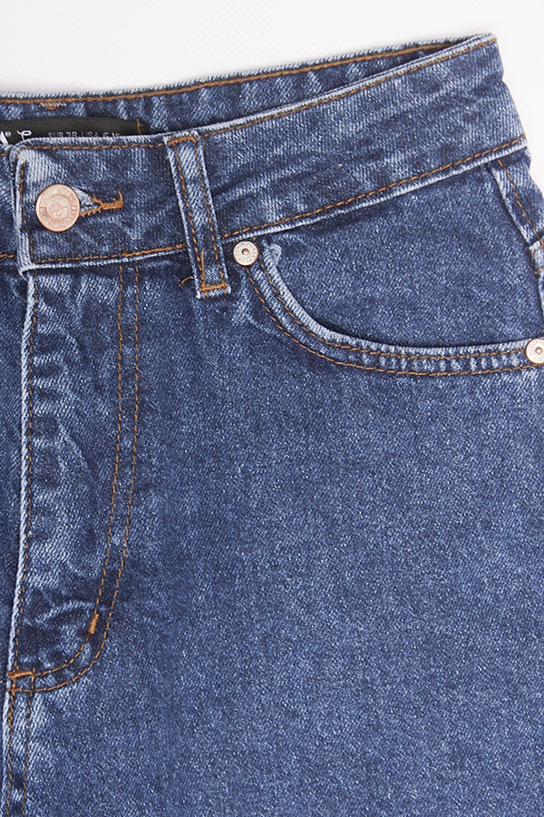 Жіночі джинсові шорти колір темно-синій ЦБ-00193911 SKT000853071 фото
