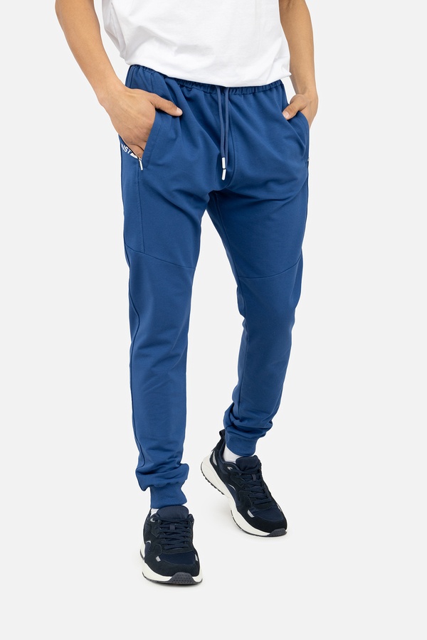 Чоловічі спортивні штани 44 колір темно-синій ЦБ-00245744 SKT000982601 фото