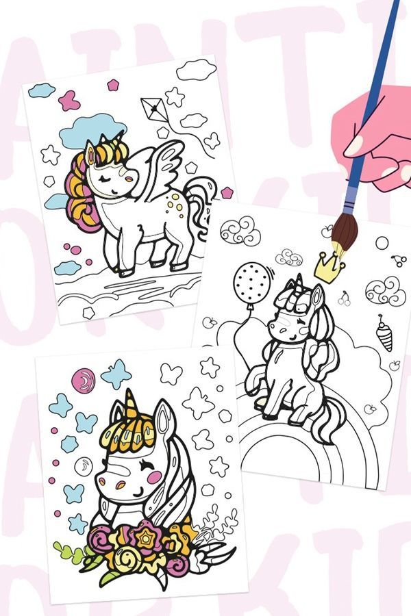 Раскраска для детей "Приключения единорогов" Brushme PK0002 ЦБ-00288498 фото