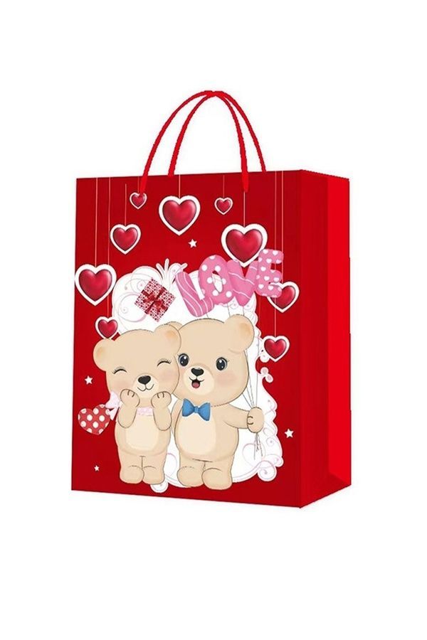 Подарочный бумажный пакет 3D - "Teddy Love", М ЦБ-00271156 фото