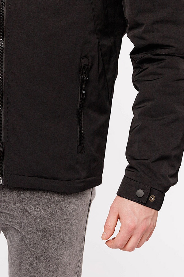 Чоловіча куртка коротка 56 колір чорний ЦБ-00207121 SKT000882387 фото