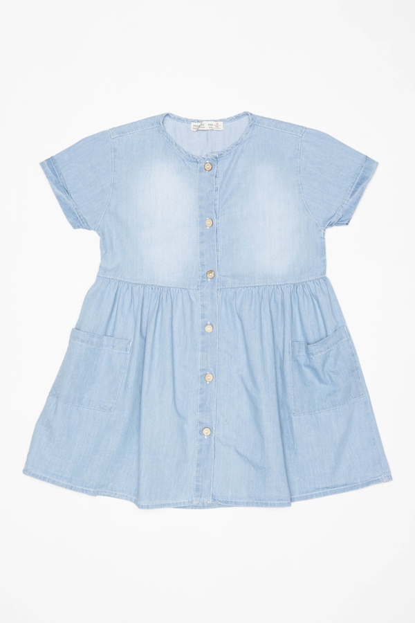 Джинсова сукня для дівчинки 128 колір блакитний ЦБ-00161031 SKT000545456 фото