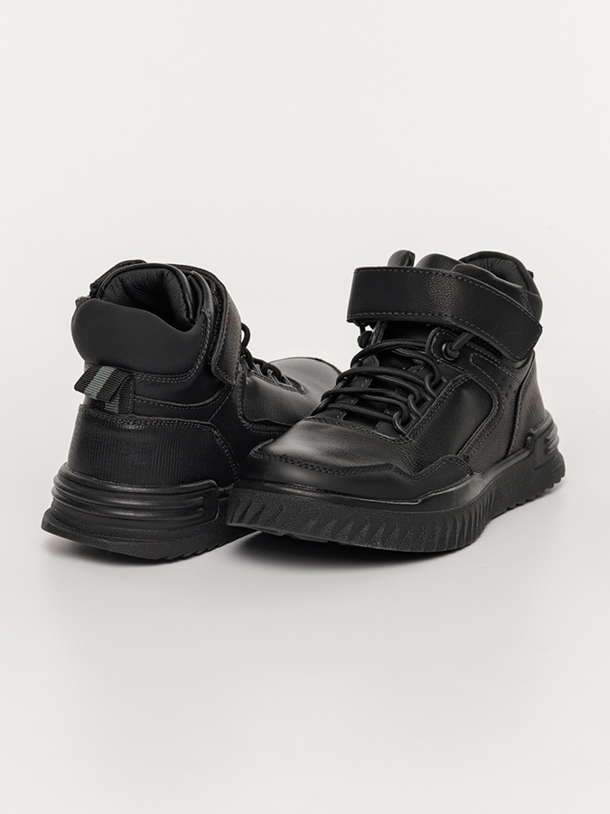 Ботинки для мальчика 28 цвет черный ЦБ-00227569 SKT000926918 фото