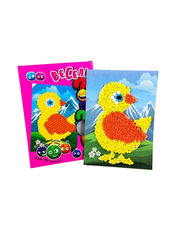 Набор для творчества "Веселые помпоны - цыплятка" цвет разноцветный ЦБ-00202694 SKT000872725 фото
