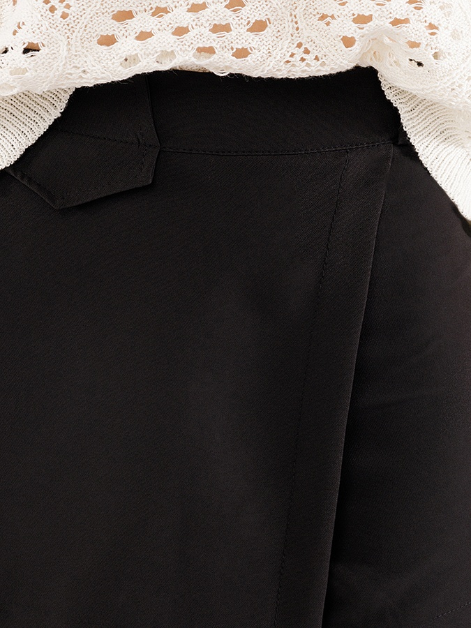 Жіноча спідниця-шорти 42 колір чорний ЦБ-00226134 SKT000923682 фото