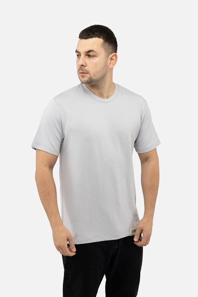 Чоловіча футболка 52 колір сірий ЦБ-00241585 SKT000961968 фото