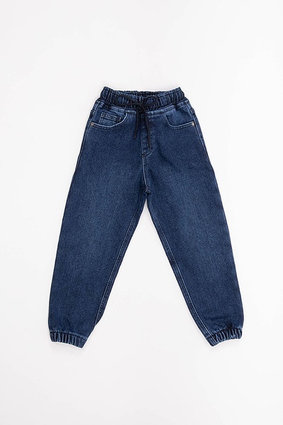 Джогери джинсові утеплені на хлопчика колір синій ЦБ-00178967 SKT000595806 фото