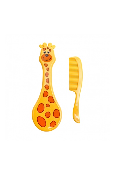 Гребінець зі щіткою для волосся "Жираф" колір жовтий 00-00023261 SKT000012960 фото