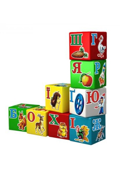 Іграшка кубики "Абетка Веселка" колір різнокольоровий 00-00034418 SKT000034402 фото