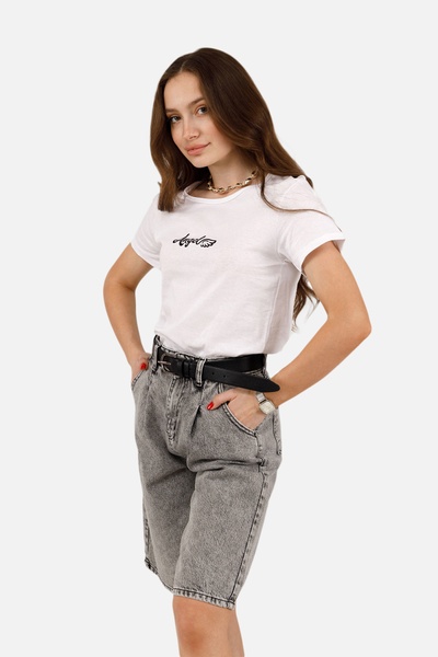 Жіноча футболка з коротким рукавом 46 колір білий ЦБ-00252404