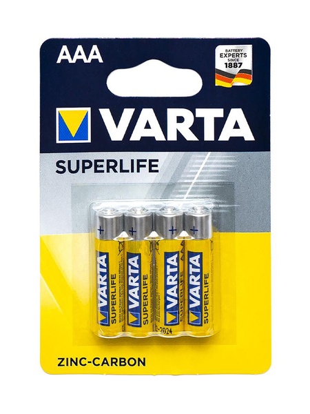 Батарейки R03 Varta Superlife ZcCb AАA, ЦІНА ЗА 1 ШТ. колір різнокольоровий ЦБ-00198524 SKT000863996 фото