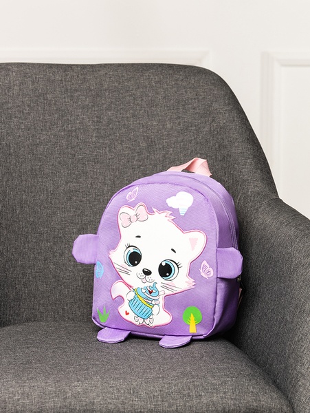 Рюкзак для дівчинки Киця колір бузковий ЦБ-00224002 SKT000918715 фото