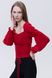 Женская блуза с длинным рукавом 48 цвет красный ЦБ-00233766 SKT000955627 фото 2