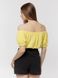 Жіноча коротка блуза 40 колір жовтий ЦБ-00219019 SKT000906037 фото 3