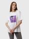Жіноча футболка оверсайз 46 колір білий ЦБ-00218100 SKT000903910 фото 1