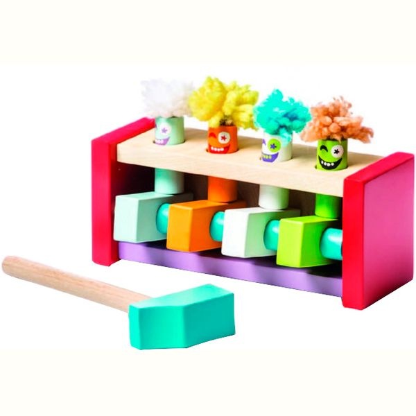 Деревянная игрушка "Клоуны-прыгунчики" цвет разноцветный ЦБ-00013521 SKT000300860 фото