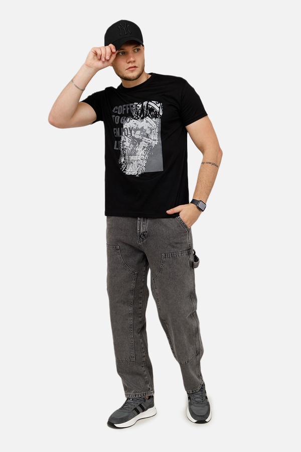Чоловічі джинси baggy 44 колір темно-сірий ЦБ-00251081 SKT000995442 фото