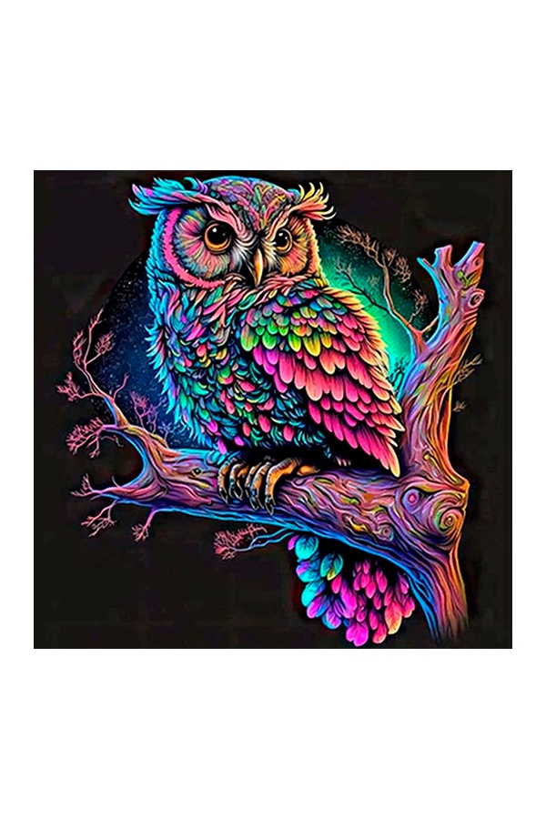 Набор для росписи по номерам – Красочная сова цвет разноцветный ЦБ-00244667 SKT000979438 фото