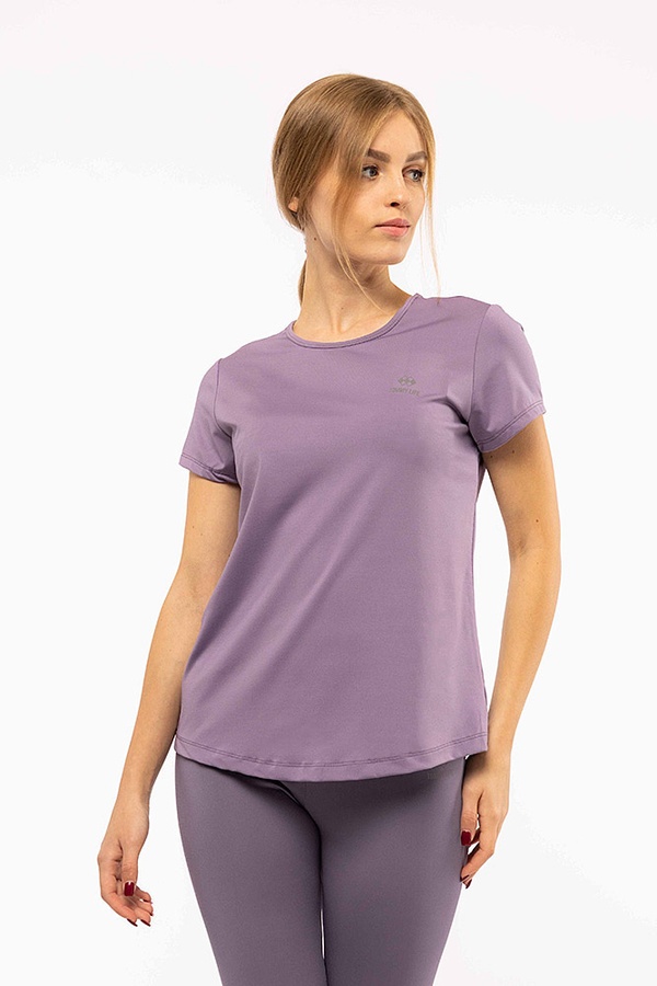 Женская спортивная футболка 42 цвет сиреневый ЦБ-00192523 SKT000849612 фото
