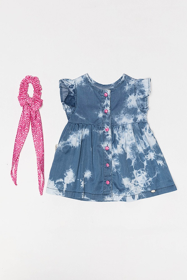 Джинсова сукня для дівчинки 74 колір синій ЦБ-00160576 SKT000543708 фото
