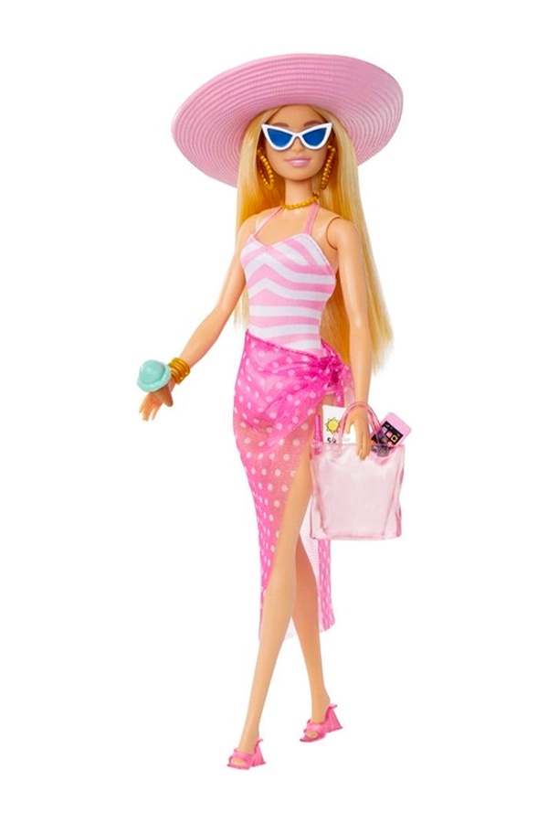 Набір з лялькою Барбі - "Пляжна прогулянка" Barbie колір різнокольоровий ЦБ-00247077 SKT000986109 фото