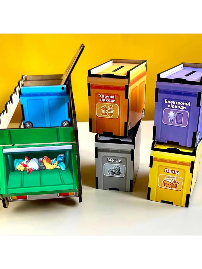Комодик "Сортування сміття: сміттєвоз" колір різнокольоровий ЦБ-00227065 SKT000925357 фото