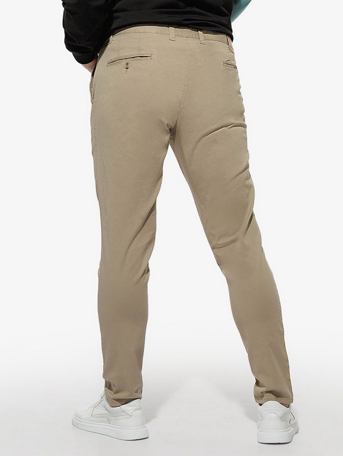 Мужские штаны чиносы 42 цвет бежевый ЦБ-00213867 SKT000895000 фото