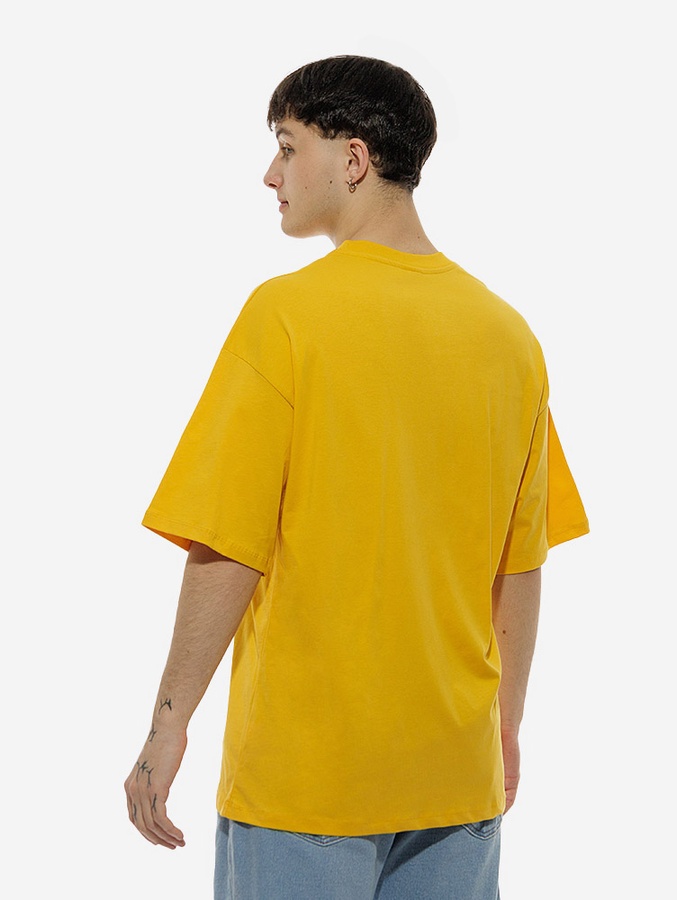 Чоловіча футболка з принтом 44 колір жовтий ЦБ-00213823 SKT000894711 фото