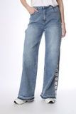 Джинсы wide leg женские цвет голубой 46 ЦБ-00292064 фото