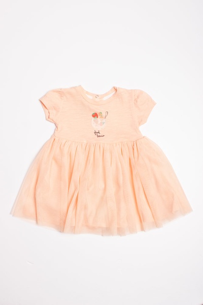 Сукня на дівчинку 86 колір персиковий ЦБ-00152972 SKT000522547 фото