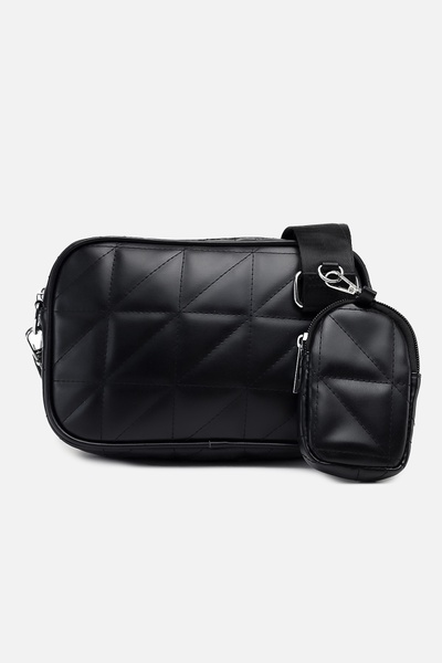 Жіноча сумка з гаманцем колір чорний ЦБ-00247740 SKT000987888 фото