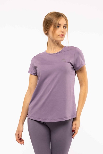 Жіноча спортивна футболка 48 колір бузковий ЦБ-00192523 SKT000849615 фото