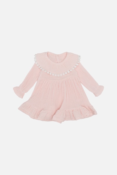 Сукня для дівчинки 86 колір персиковий ЦБ-00243086 SKT000966925 фото