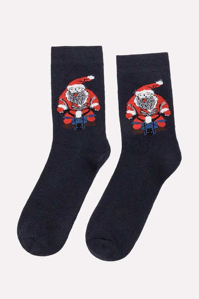 Чоловічі шкарпетки 40-42 колір темно-синій ЦБ-00203157 SKT000873678 фото