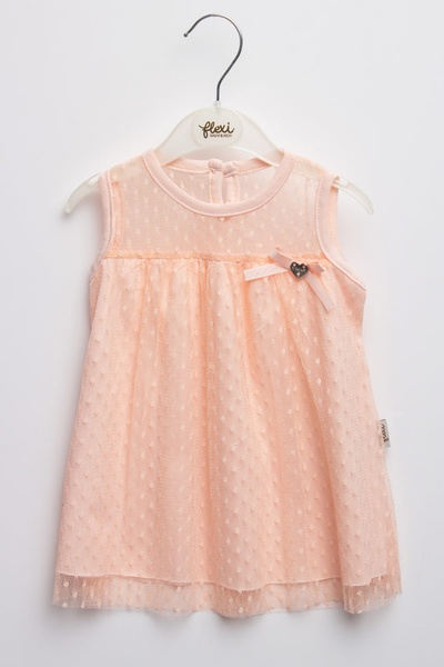 Платье 74 цвет персиковый ЦБ-00152061 SKT000519663 фото