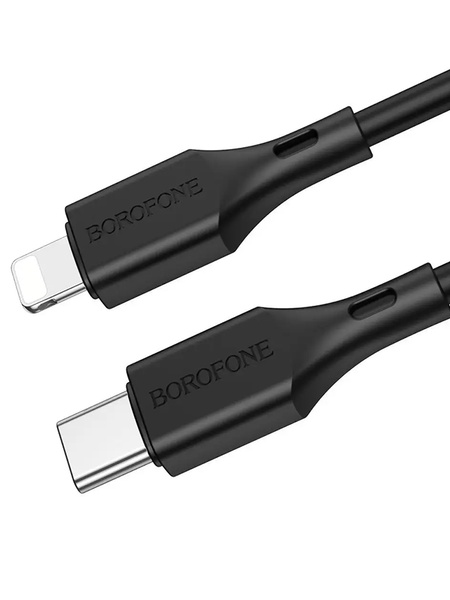 USB-кабель Borofone BX49 Type-C to Lightning колір чорний ЦБ-00200465 SKT000868556 фото