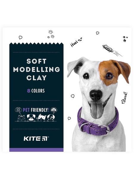 Пластилін восковий 8 кольорів Kite Dogs колір різнокольоровий ЦБ-00223072 SKT000916582 фото